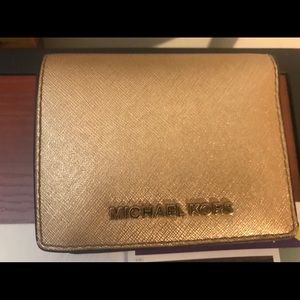 Gold Michael Kors wallet